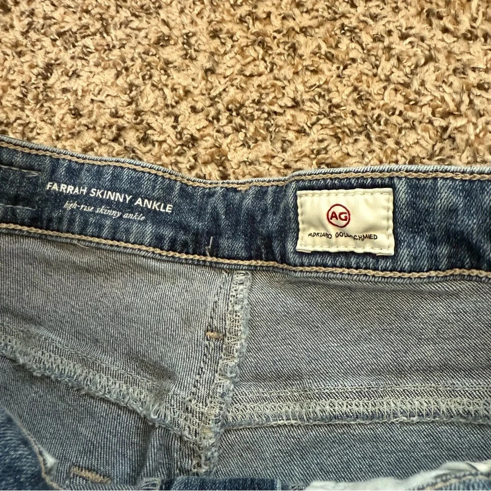 AG Denim Jeans Farrah High Rise Skinny Ankle Jeans Women’s Size 29R - Picture 7 of 15